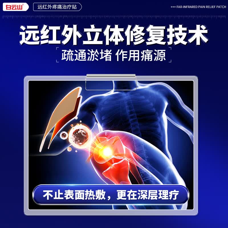 白云山膝盖贴远红外膝盖热敷贴膝盖疼痛关节炎滑膜炎专用膏贴半月板腿疼 【走路膝盖痛选择】2盒装 医械认证&膝盖专用疼痛治疗贴&多地次日达