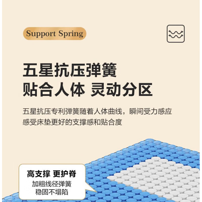 亚朵深睡亚朵床垫家用薄款15cm厚天然乳胶1.8m静音独立弹簧榻榻米高箱薄垫 五星豪华(15cm双面两用) 1.8*2.0m