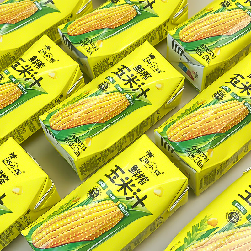 椰小帽鲜榨玉米汁谷物饮料200ml*12瓶