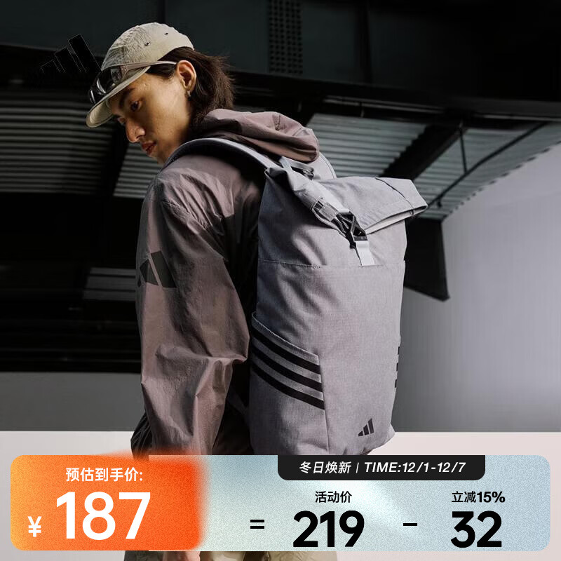 ���ϴ�˹ ��adidas��2025����ŮROLL TOP BP˫��� JY4767 F 186Ԫ