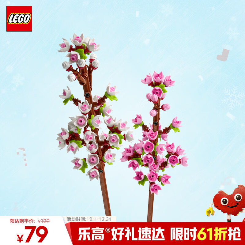 乐高（LEGO）积木拼装40725 樱花男孩女孩儿童玩具生日圣诞礼物