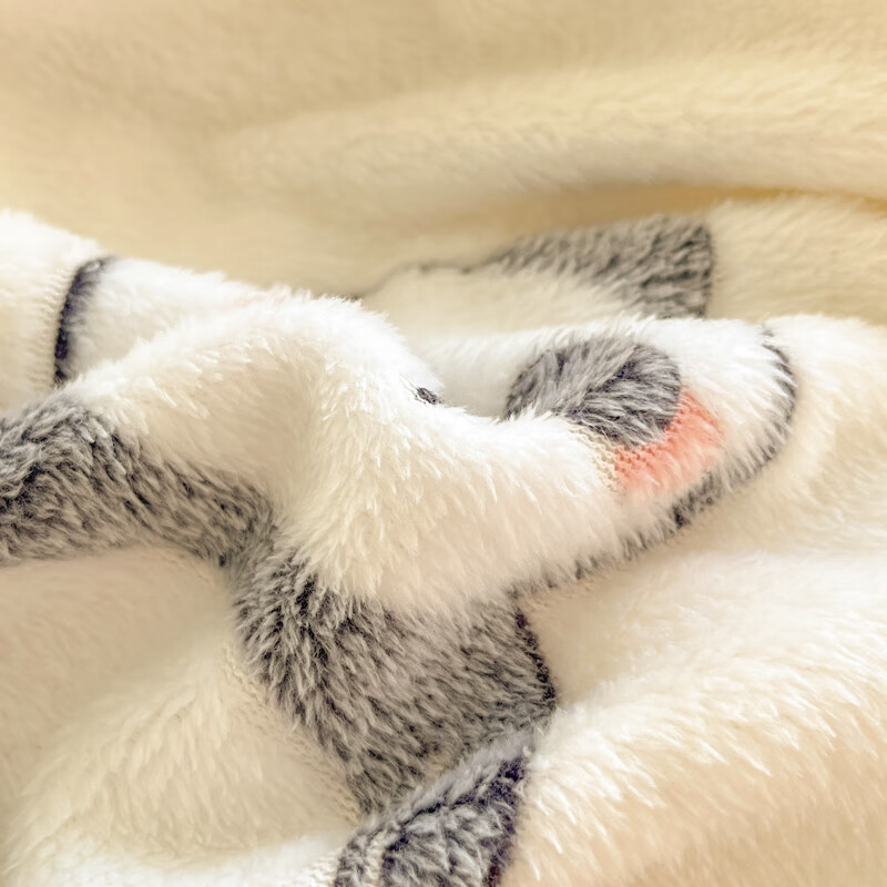 麦琪娜 雪花绒单被套双人被套单品被套水晶绒金貂绒单被套 绒毛细密柔软舒适 20支 团团圆圆 200cm*180cm