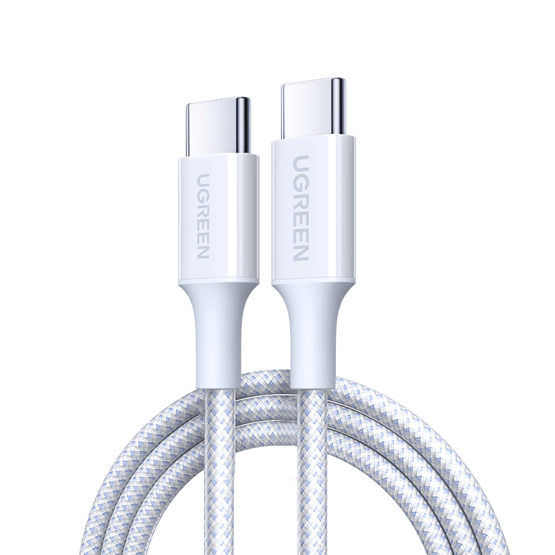 绿联双头Type-C数据线PD60W快充C to C车载适用苹果17/16/15充电线iPhone17e/16/15ProMax华为荣耀手机 【1.5米】爆款PD60W-苹果17-15同质编织