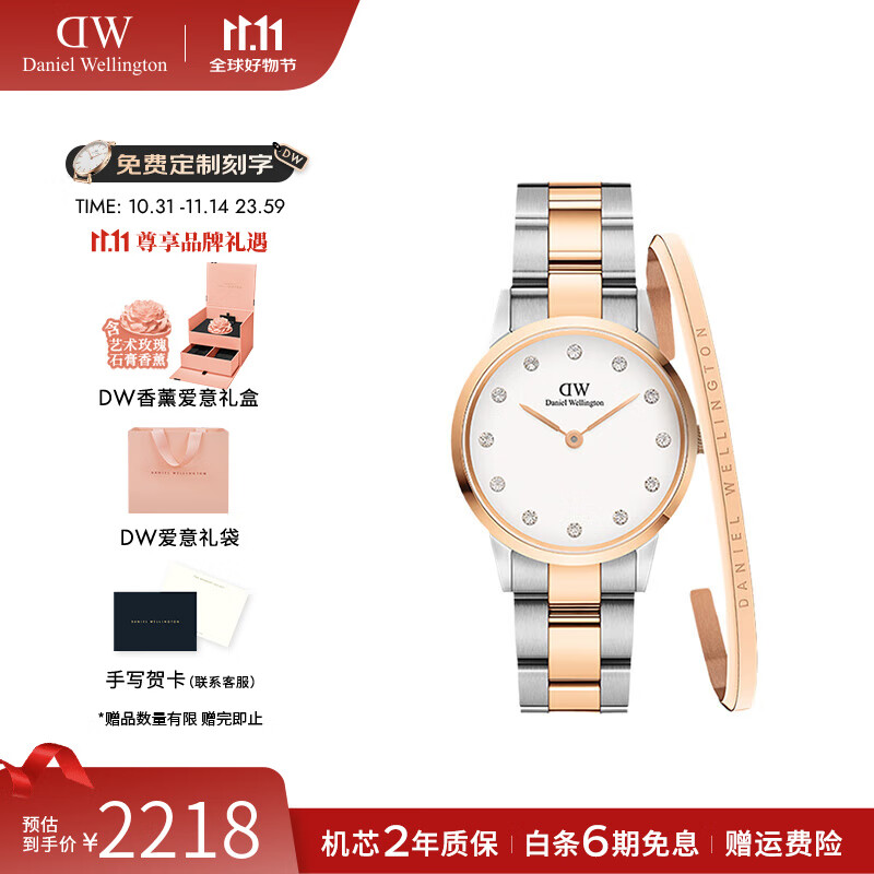 丹尼尔惠灵顿（DanielWellington）dw手表女 星辰满天星女士手表石英欧美腕表 生日礼物送女友 DW0010