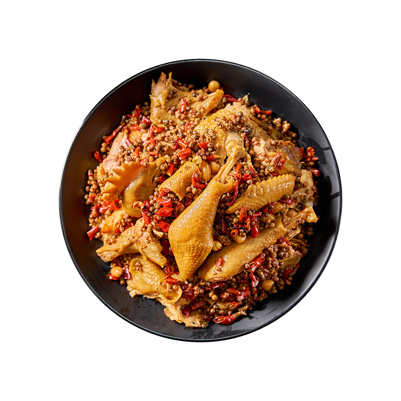 华明孙记丰都麻辣鸡重庆特产散养土鸡开袋即食整只椒麻鸡1000g年货节好物