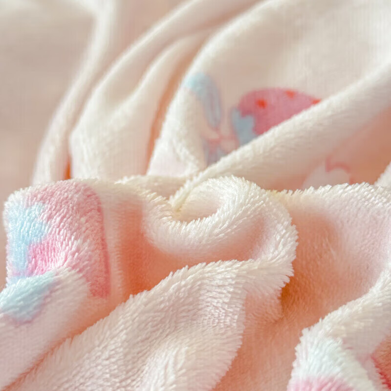 软贝小清新牛奶绒床上四件套保暖毛绒床单被套学生宿舍秋冬款三件套 草莓猫咪 床单款 2.0m  被套200*230cm 四件套