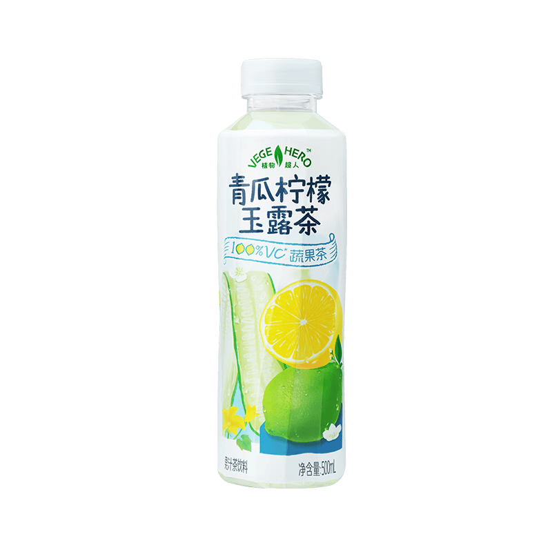 二次方石斛青瓜柠檬茶 蔬果茶 0脂0防腐剂 含NFC果汁饮料整箱年货 500ml*15瓶