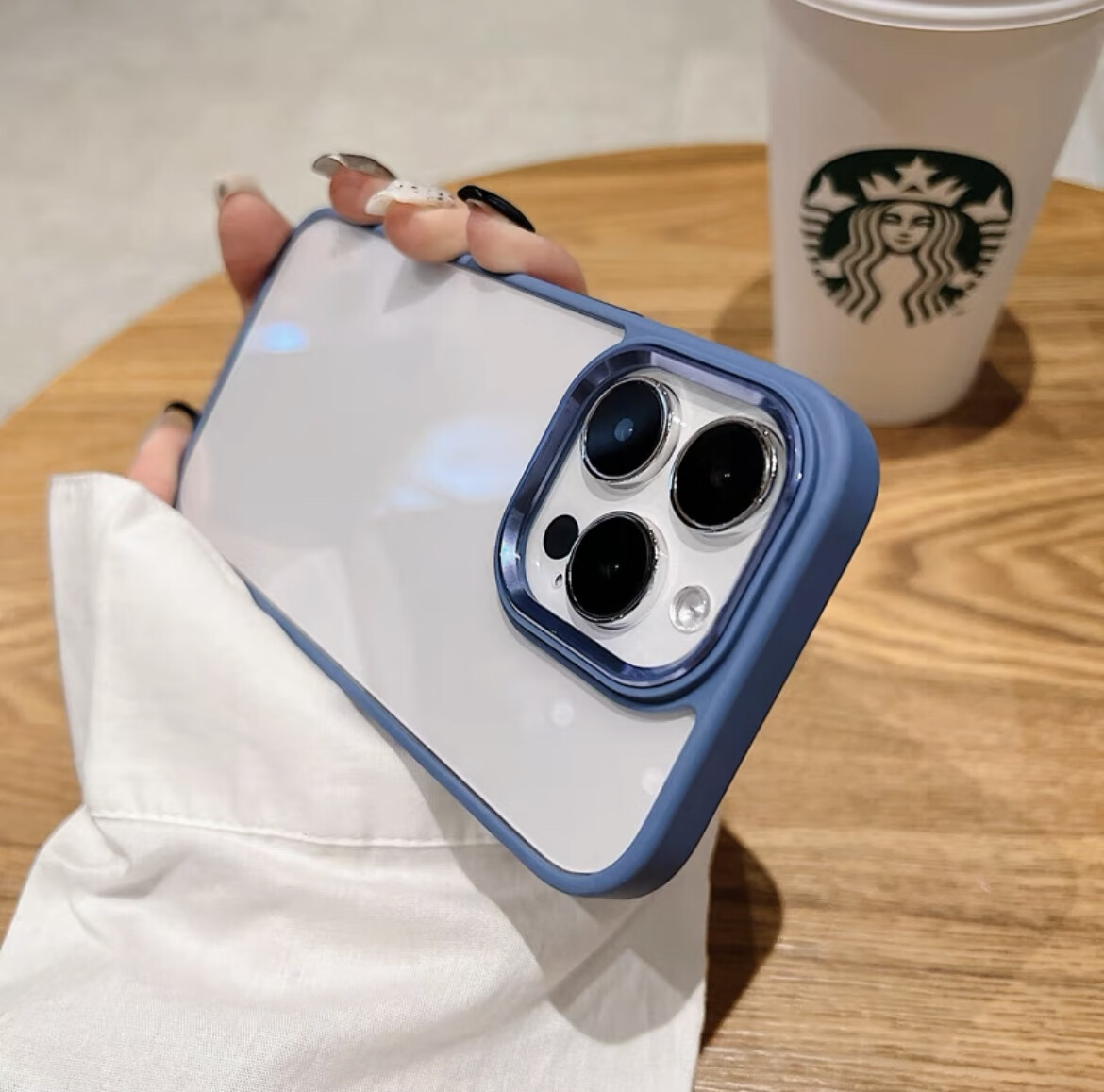 天一盛华新款暗紫色适用苹果14手机壳iPhone13Pro高级感12透明11简约14Pro 远峰蓝 【金属镜头圈高级感透明】 iPhone 12