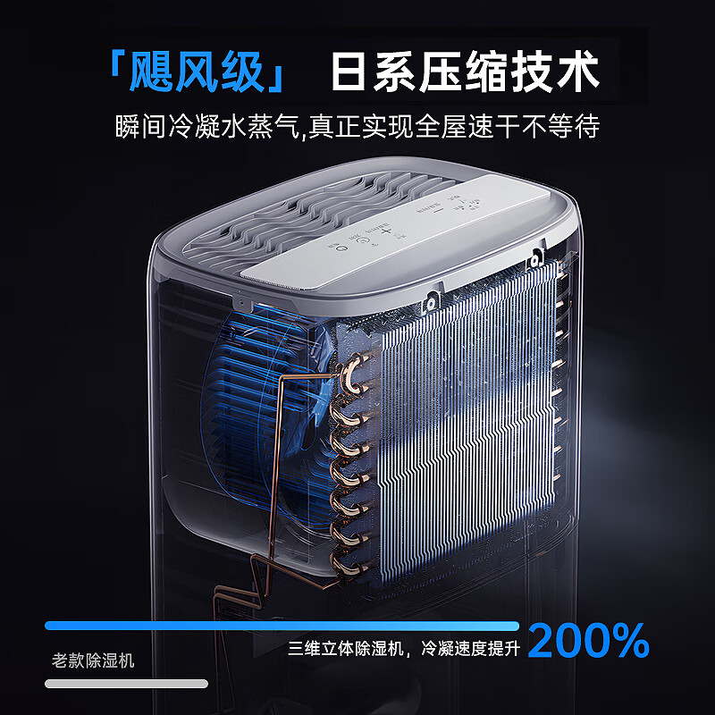 生态链除湿机家用抽湿机室内除湿器地下室小型负离子净化除湿 10L/天 除湿机旗舰款