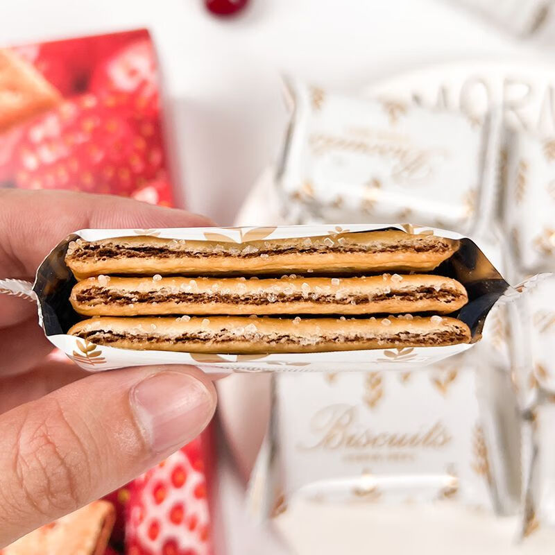 风鲜仓草莓蓝莓提子夹层饼干80后童年怀旧零食夹心饼干独立包装 葡萄味夹层饼干210g