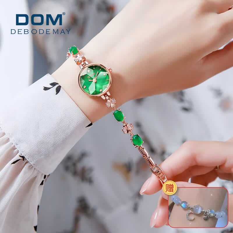 DOM【2023新】手表女士机械风格手链石英防水运动腕表生日送女友礼物高性价比高么？