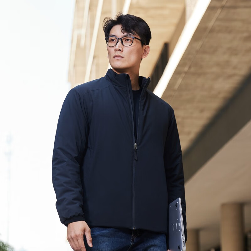 SANFO PLUS三夫户外3M新雪丽棉服保暖抗静电立领棉衣防风防泼水秋冬外套男 黑色 XL
