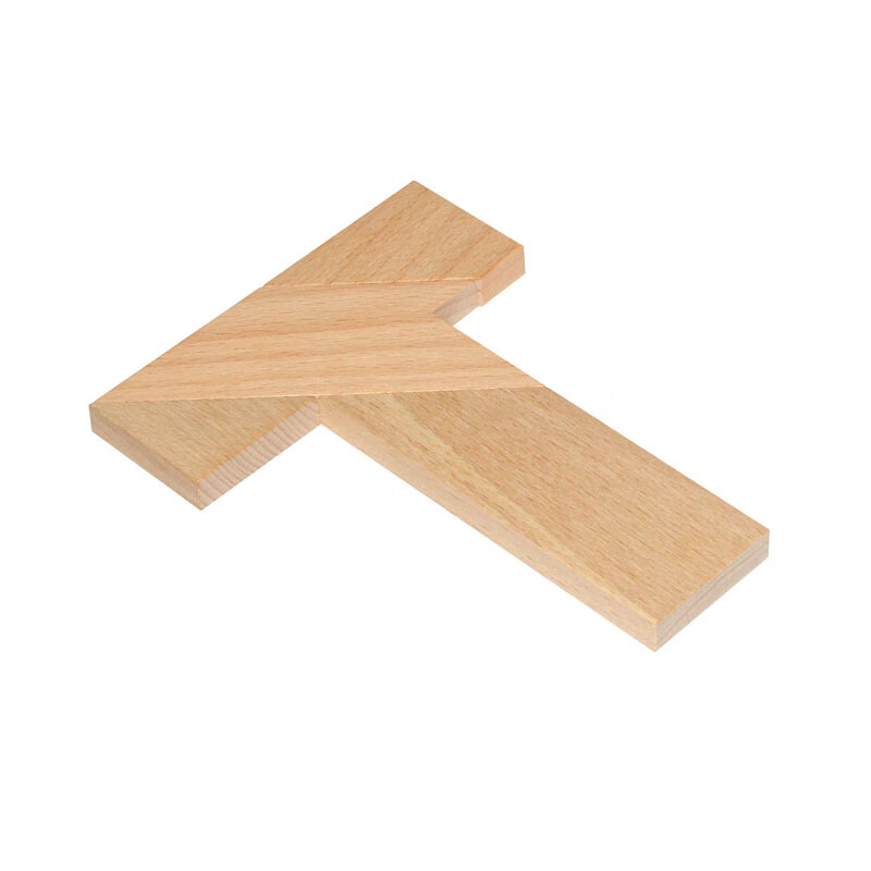 创京懿选四巧板t字之谜   t字之谜 木质游戏拼图拼板 智力玩具 四巧板