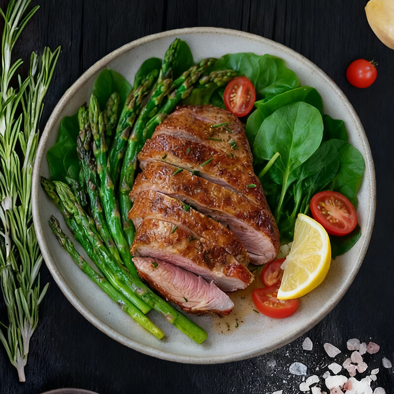 正大食品（CP）樱桃谷鸭鸭胸肉净重2.4斤 鸭肉生鲜冷冻 去皮鸭胸肉烧烤