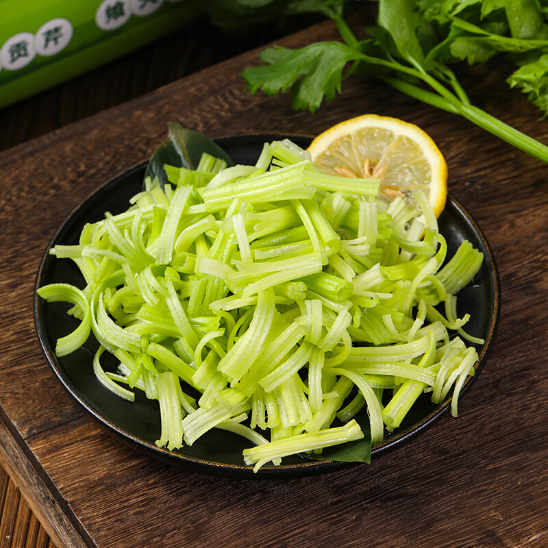 采芹轩【平度馆】马家沟芹菜青岛特产新鲜蔬菜空心嫩黄菜芯生鲜有机蔬菜 2斤经典玻璃脆菜芯【含手提袋】