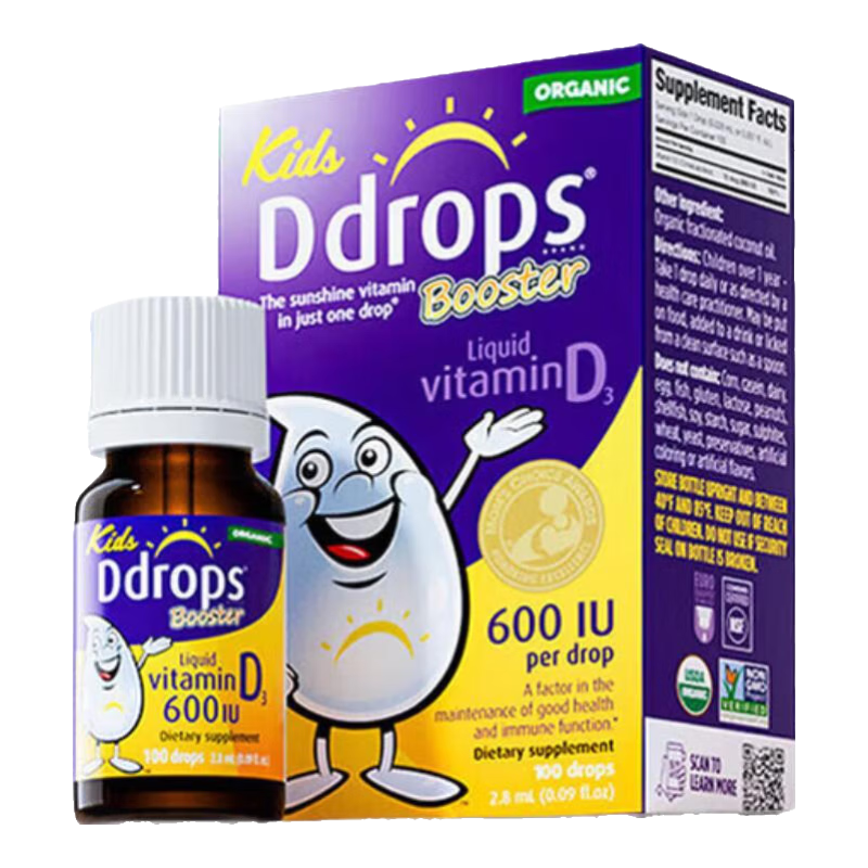 ���ڲ�����Ddrops��׿˼D3ά����600IU��ͯ�������������VD�ٸ�����ά����D3�μ� ��ͯά����D3 600IU 2.8ml*1ƿ 76Ԫ