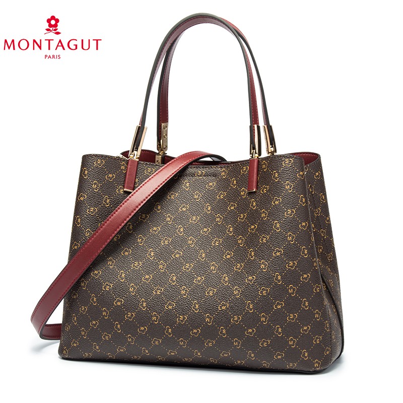 梦特娇(montagut)包包女包新款单肩时尚大气托特包大容量斜跨包女士