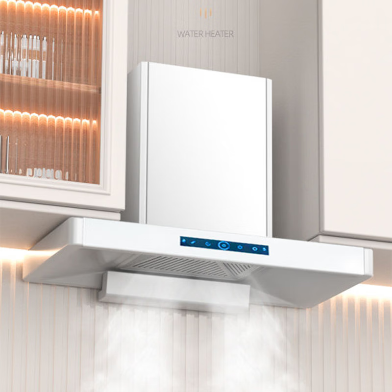 美珏好太太公寓租房小尺寸小型油烟机纯白色系家用顶吸式大吸力白色超薄单灶迷你抽油烟机 白色矮款700语音+自动清洗 上门安装