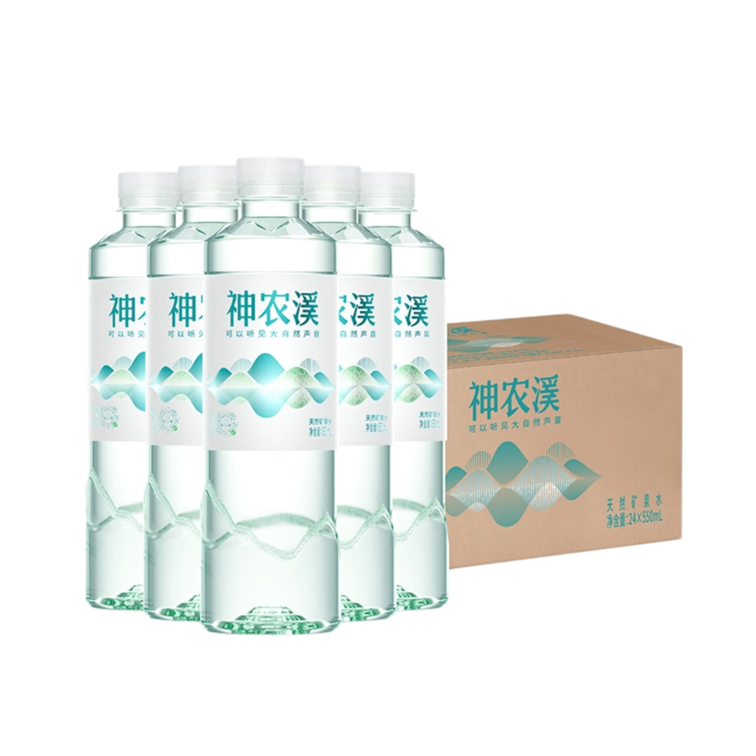 ��ũϪ ���ȵ��ƺ�����Ȼ��Ȫˮ 550ml*24ƿ/�� ��ũ�� 52.6Ԫ