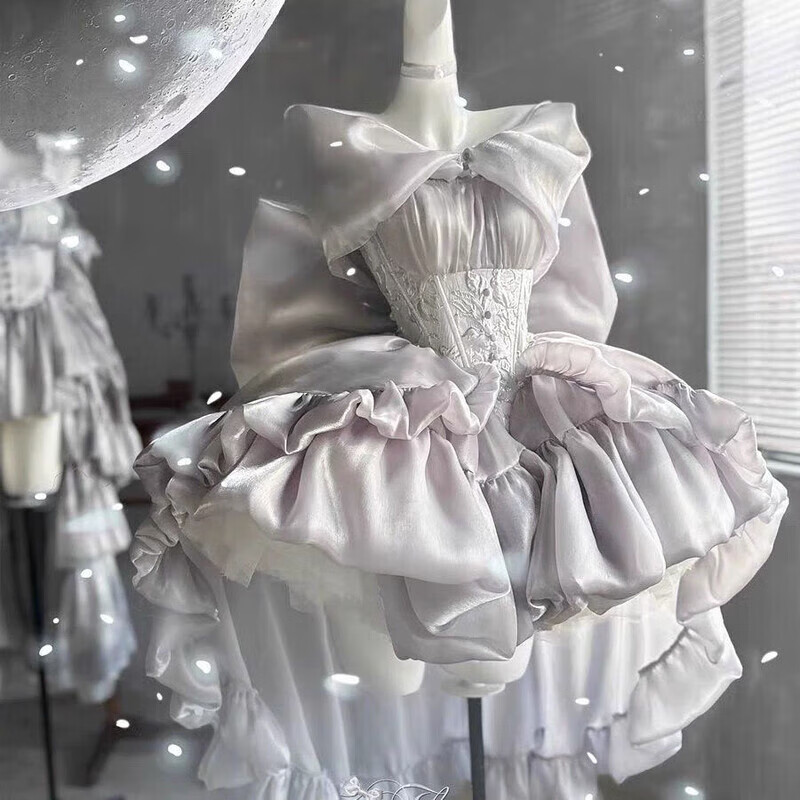 lolita裙子公主蓬蓬裙连衣裙生日战袍公主裙图片色 s