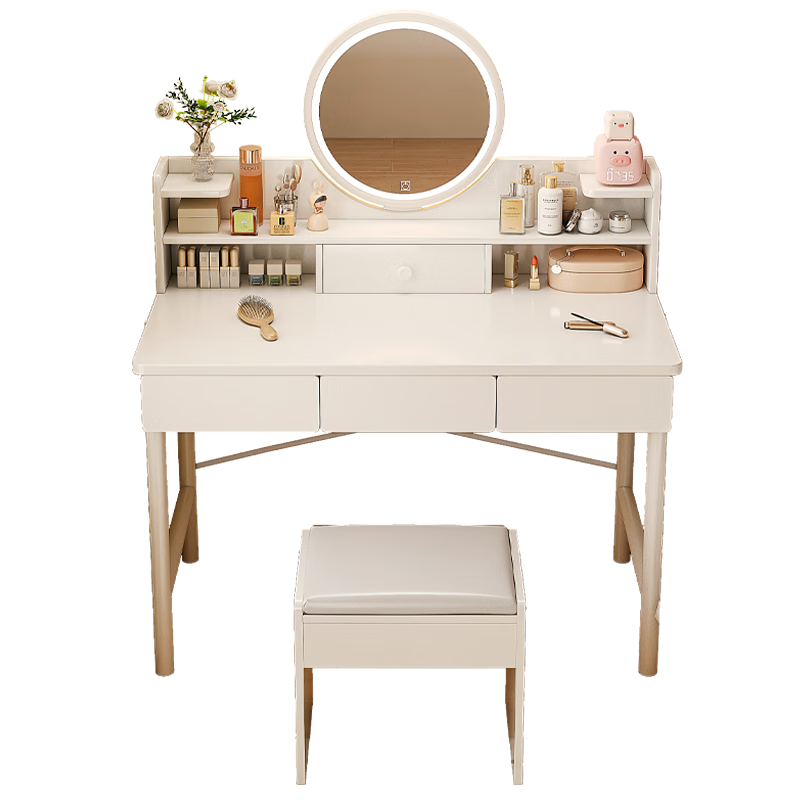 ���ڲ�����������ױ̨����С���ͼ���ױ̨�ִ���Լ����ins�����컯ױ�� ����+LED�ƾ�60*40*126 84.15Ԫ(������)