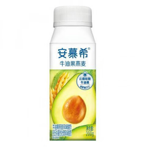 伊利10瓶装安慕希牛油果黄桃草莓燕麦牛奶 安慕希草莓燕麦散装10盒