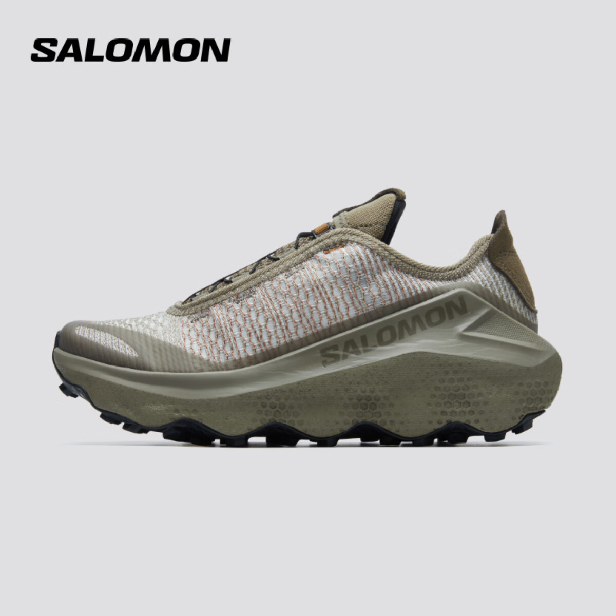 萨洛蒙（Salomon）男女款 户外运动轻量透气稳定回弹跑步鞋 ORAVA ADVANCED 落岩灰 478536 38 (UK5丨 38)
