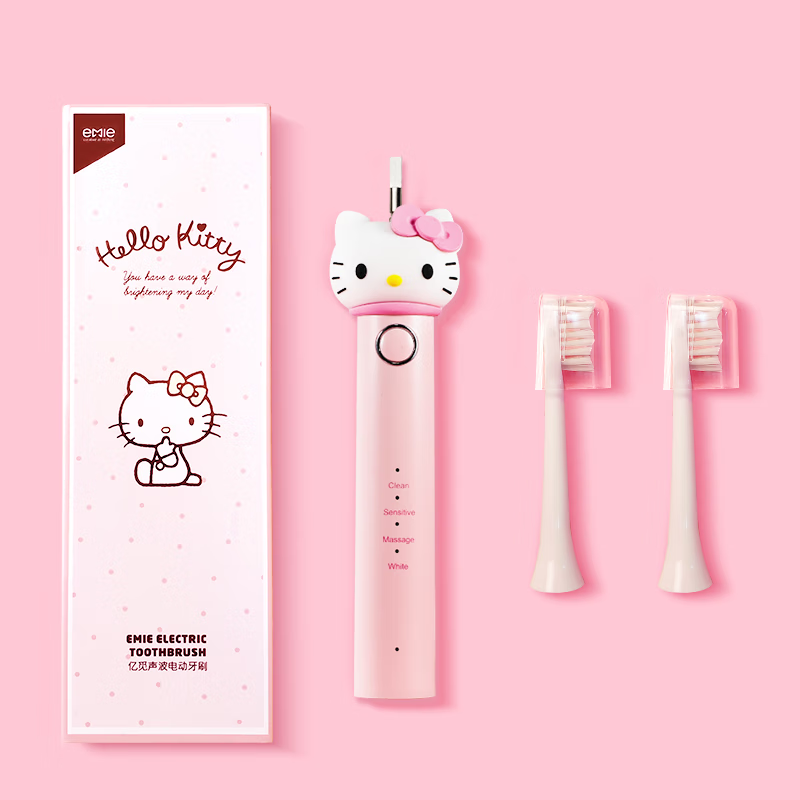 ���٣�emie��HelloKitty�綯��ˢ���ʽ����ȫ�Զ���ë������ת���˼���Ů���� ��HelloKitty���桿���˰������Ű�ˢë IPX7����ˮ -
