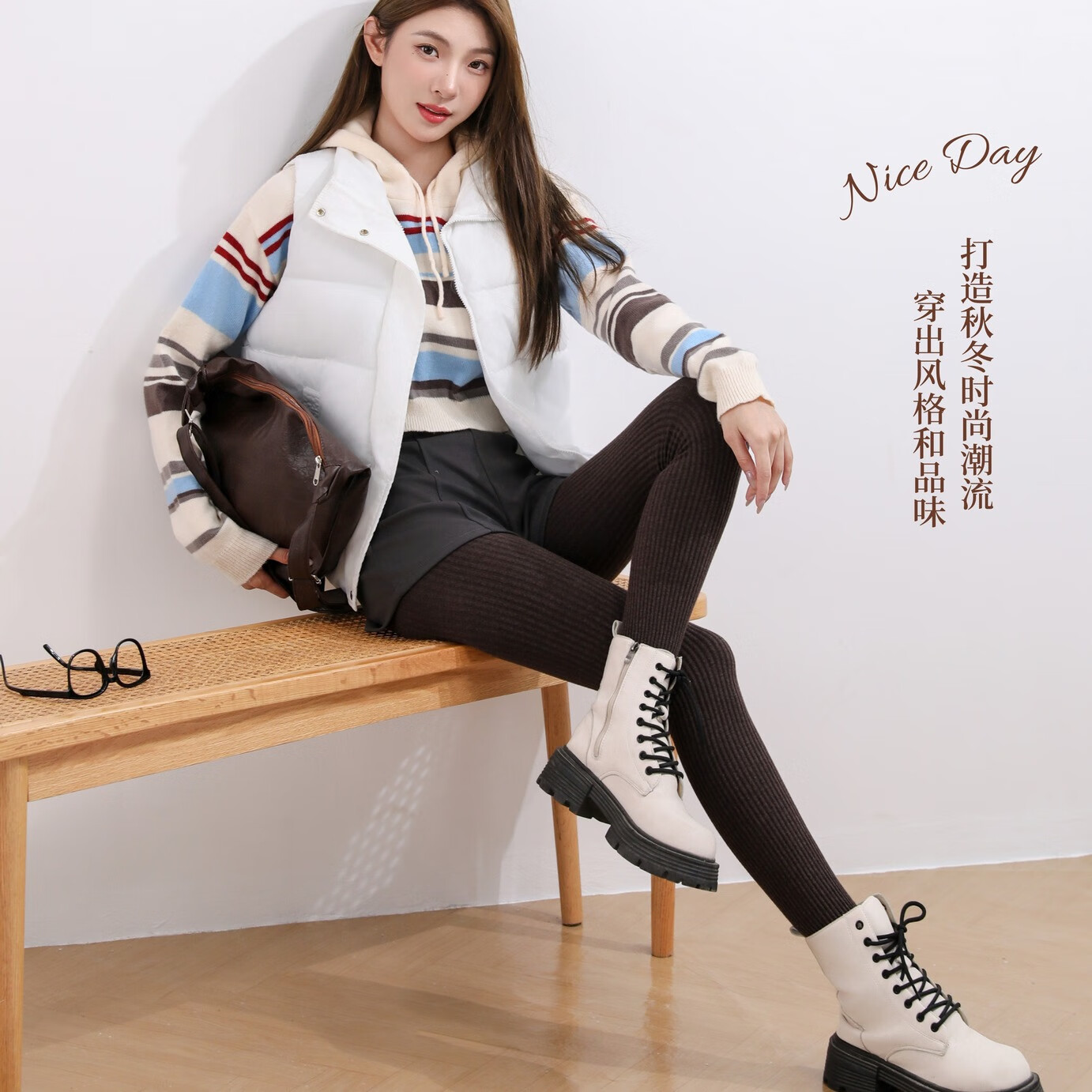 汇美康踩脚打底裤女秋冬加绒加厚保暖可外穿洋气内搭修身收腹打底裤肤色 黑色-加绒加厚 适合温度（-5-15°） 均码 （80-140斤）