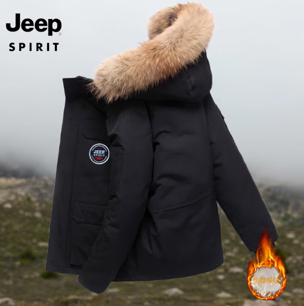 JEEP SPIRIT ������Ů���¿����м�Լ�ٴ��ﶬ���Ӻ�ů��������Ѽ�� ��ɫ XL 87.55Ԫ