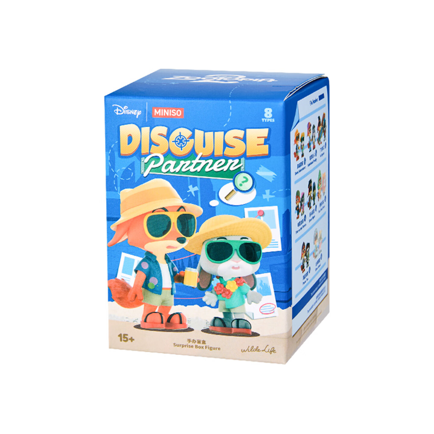 名创优品（MINISO）迪士尼疯狂动物城拍档乔装系列盲盒玩具可爱桌面摆件手办正版周边 【疯狂动物城拍档乔装系列】单盒随机1款