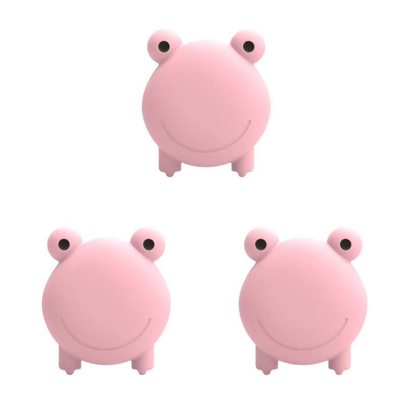 门后墙面防撞贴墙壁门把手家具冰箱门缓冲胶粒3只 粉色青蛙【3只装】