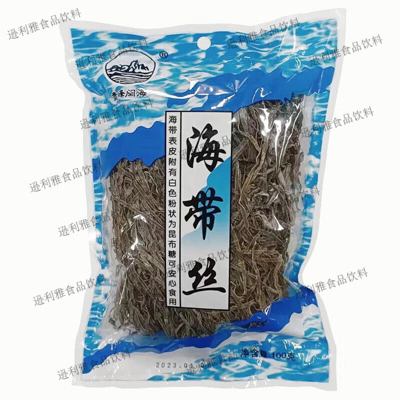 贵峰闽海干海带丝干货100g袋装昆布丝盐渍烘干海带丝 海带丝100克x1袋
