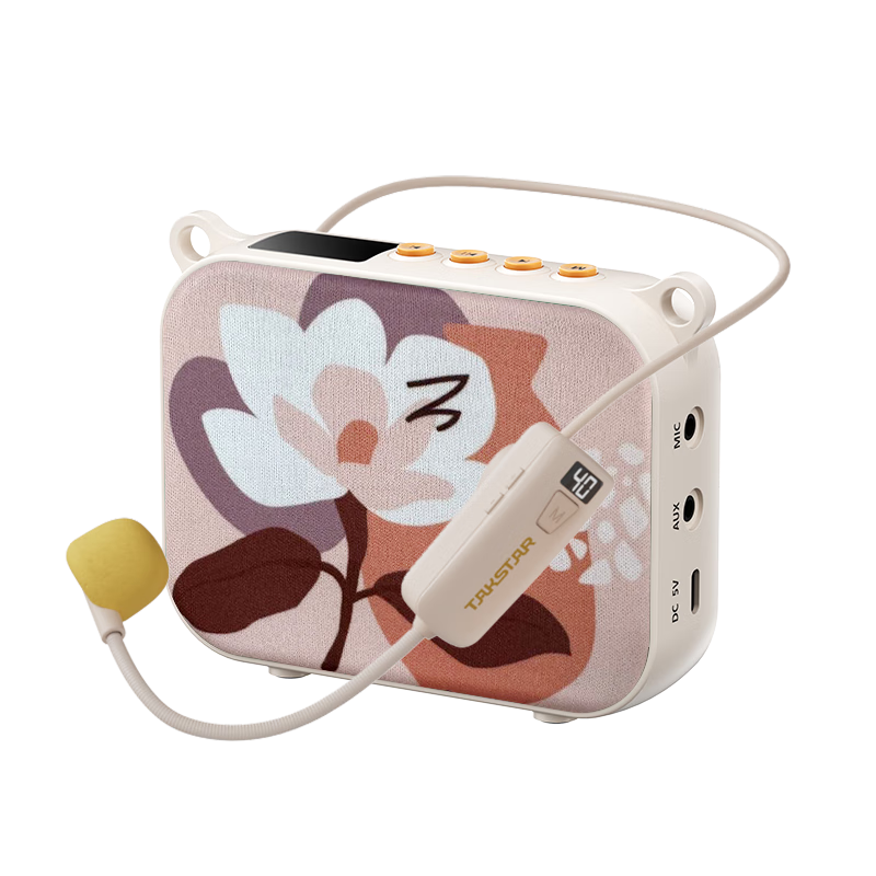 得勝（TAKSTAR）E30W 無線小蜜蜂擴音器教師專用導游喇叭腰掛便攜式國風藍牙小音箱喊話器無線講課麥克風 柔月白