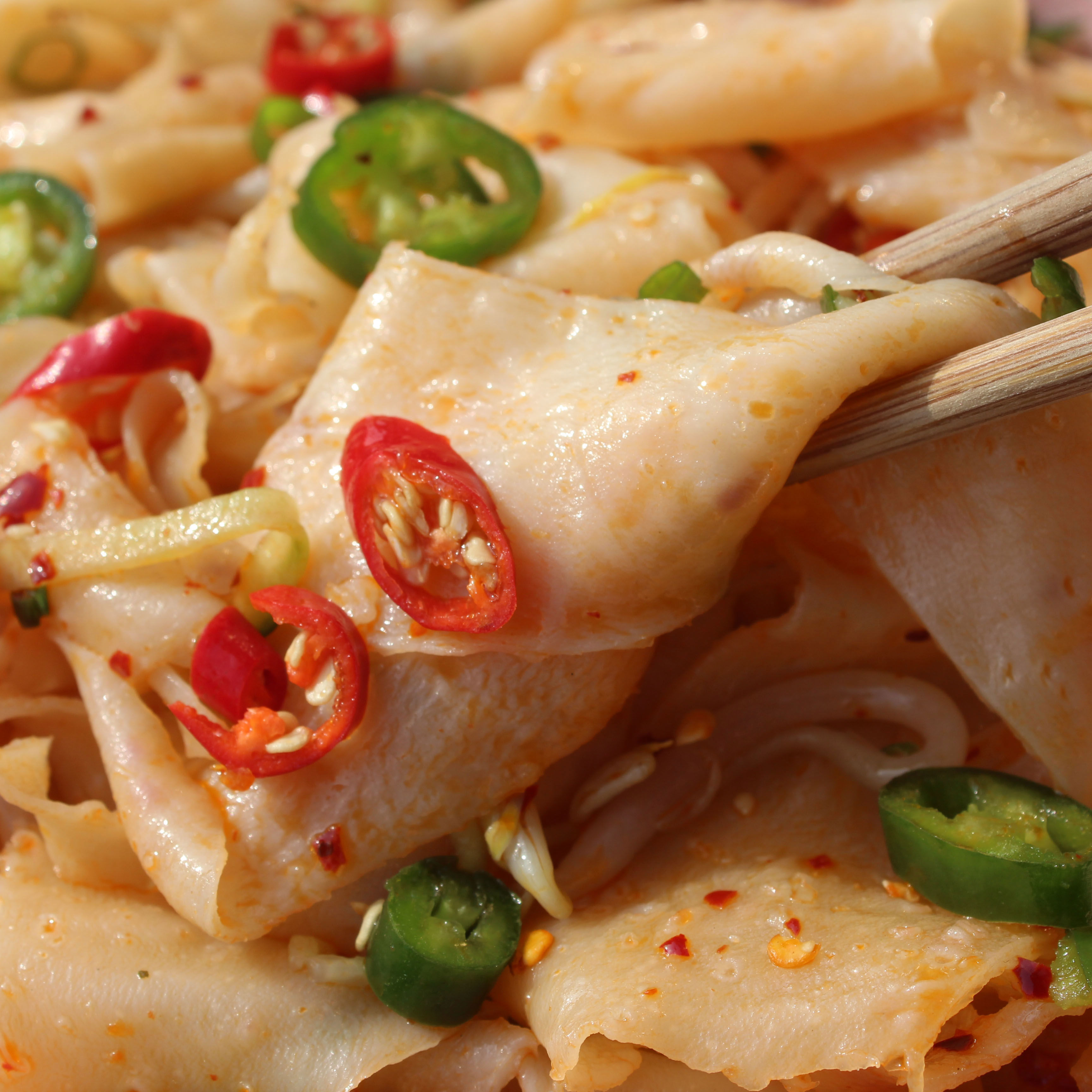 干菜类干货食材大全商用凉拌菜长款干凉皮干面皮水晶凉皮儿小菜 2斤干