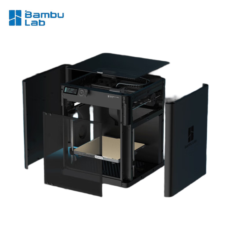 bambulab P1S 3D打印机桌面家用FDM全自动调平大尺寸高速 大陆版