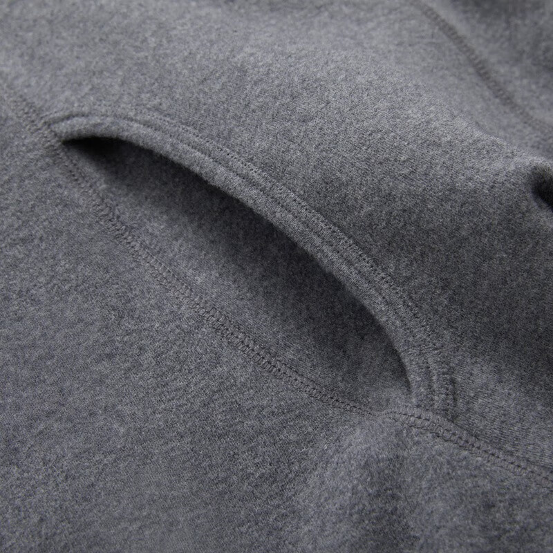 三枪（THREEGUN）朵绒棉秋衣秋裤男纯棉3A抗菌高弹双面拉绒圆领女保暖内衣套装 深麻灰-男款 XL