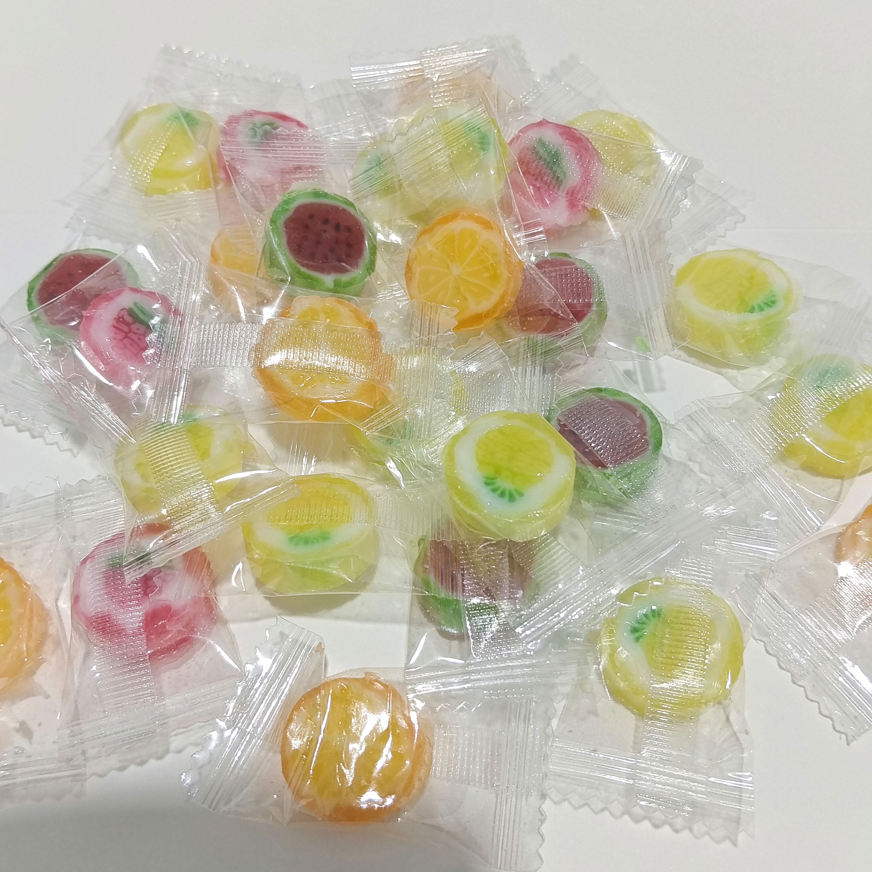 錦大水果味硬糖水果切片糖果多味混合零食品散裝迷你硬糖 2包