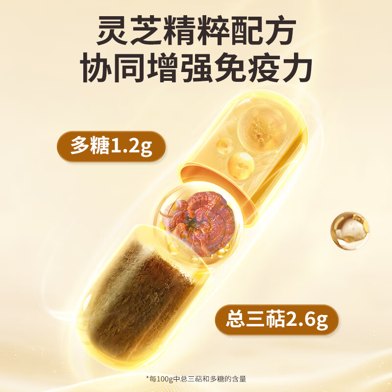 翠云堂麦金利牌破壁灵芝孢子粉胶囊增强免疫力 1盒体验装