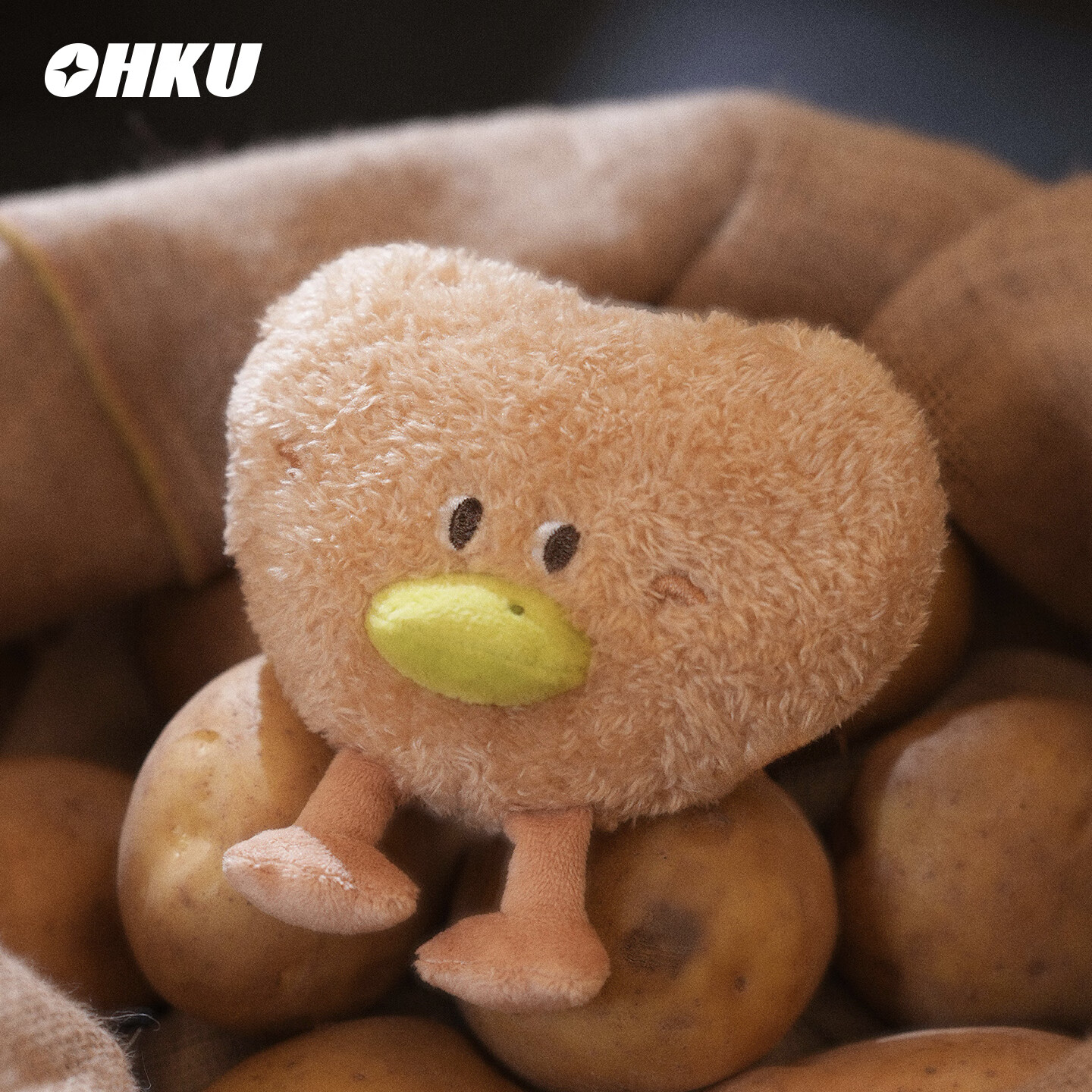 OHKU 萌物星球蔬果动物系列毛绒挂件盲盒玩具礼物摆件 随机1个 不支持7天无理由退货退款