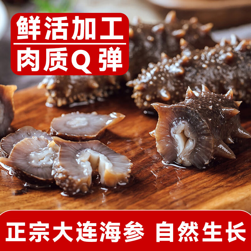 亿鲜笙海参即食大连鲜活野生辽参非干货海参孕妇刺参礼盒500g单个装 4-8只/斤【大号】地标认证辽参 2斤装【实惠滋补】