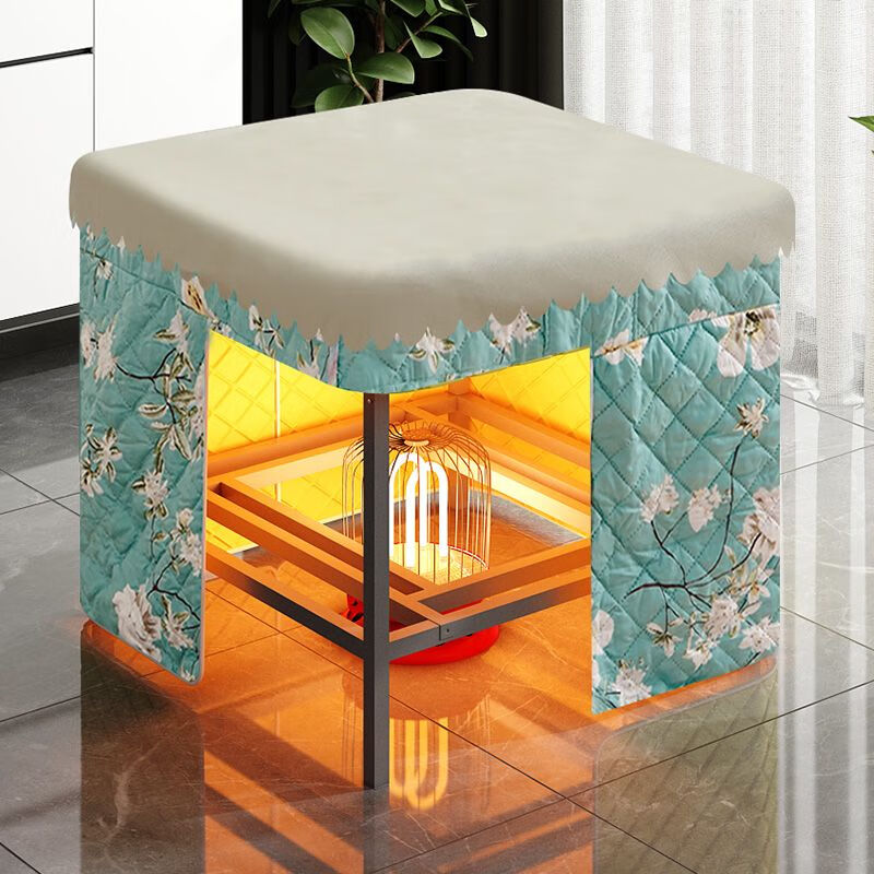 素树家居烤火桌可折叠家用多功能烤火架子四方形吃饭学习取暖打牌桌子全套 桌架+桌面+烤火罩-无烤火盆 长度56*宽度56*高度55cm