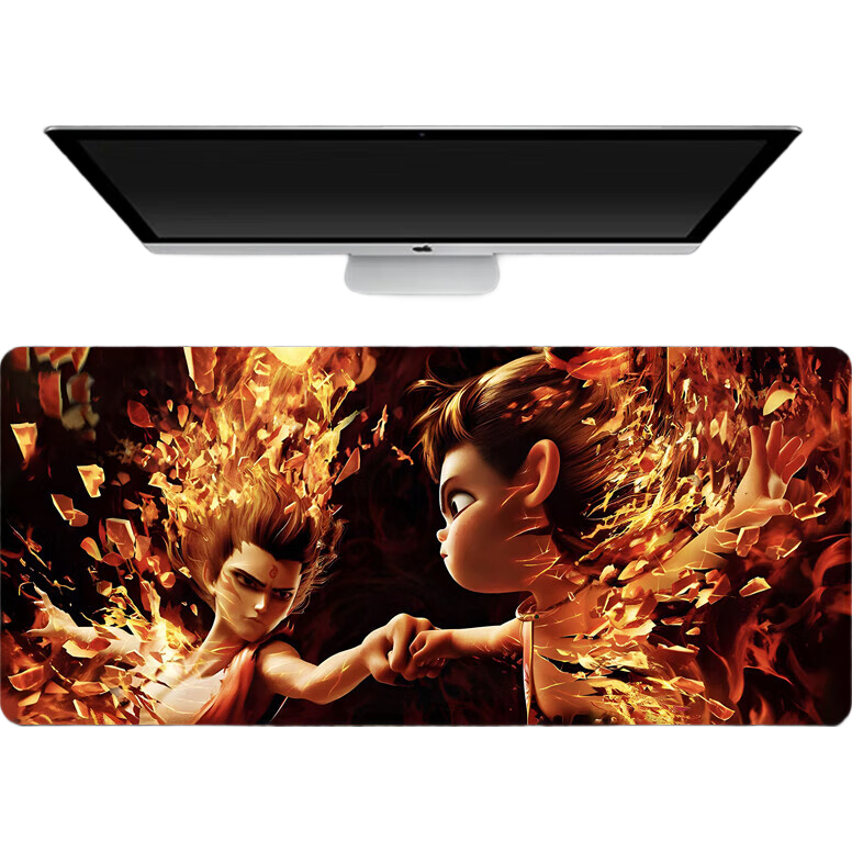 【京东物流】哪吒鼠标垫加厚超大号哪吒2魔童闹海电影键盘垫书桌面垫 逍遥小神仙 210*260*2mm（无锁边）