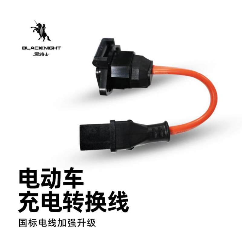 黑骑士 新国标充电转换头 2平方 电动车充电转换线 新国标充电转换头 2平方