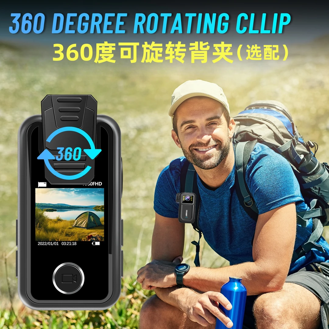 佐夫4K高清摩托车行车记录仪运动相机随身胸前电动车红外夜视小型骑行摄像头会议便携式拍摄录音录像机 官方标配【机器+背夹+配线】 【无内存卡 需自备U3内存卡】