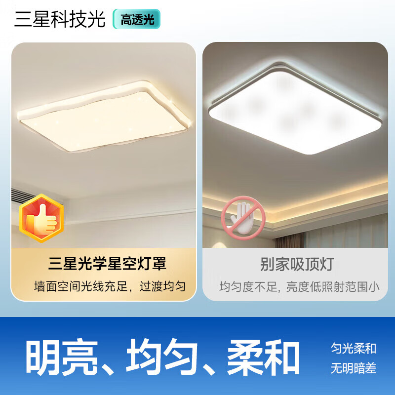 吸顶灯排名前十名品牌：这10款设计时尚、照明效果佳，提升居家氛围必备-图片6