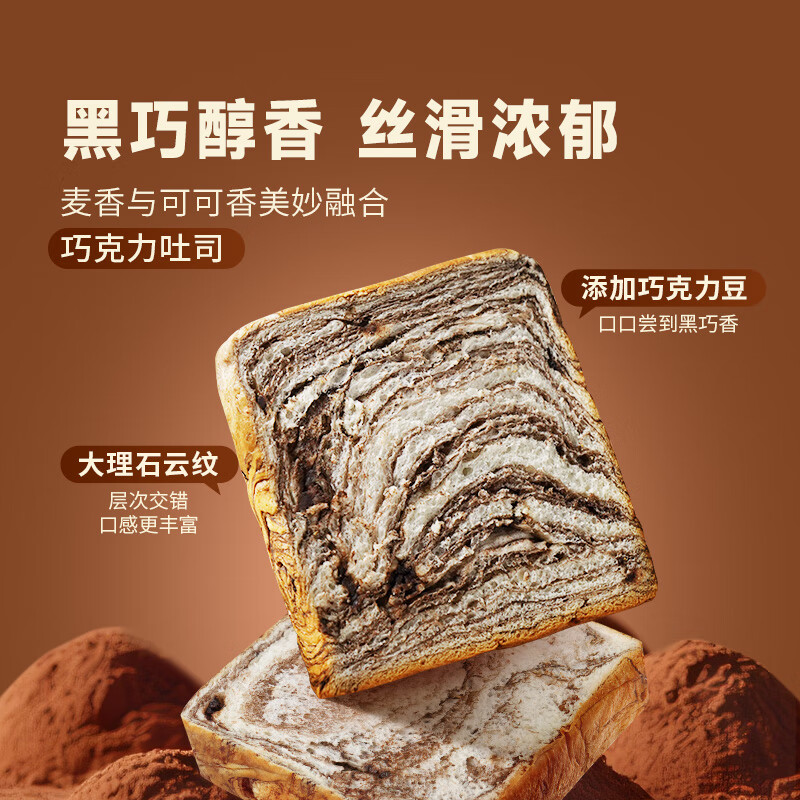 东方甄选吐司面包切片早餐代餐休闲碳水食品好吃宿舍充饥夜宵午餐解饿即食 牛乳+巧克力+抹茶红豆吐司 960g*1箱