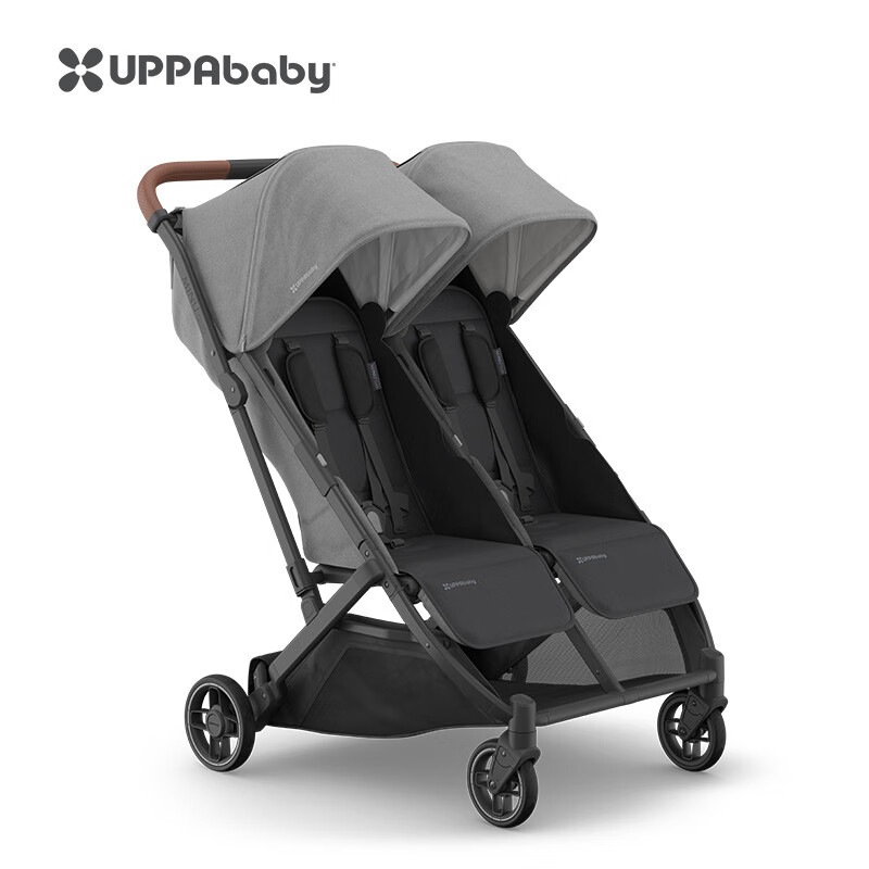 UPPAbabyUPPAbaby Minu Duo 雙胞胎嬰兒車輕便可折疊雙座兒避震推 深灰色