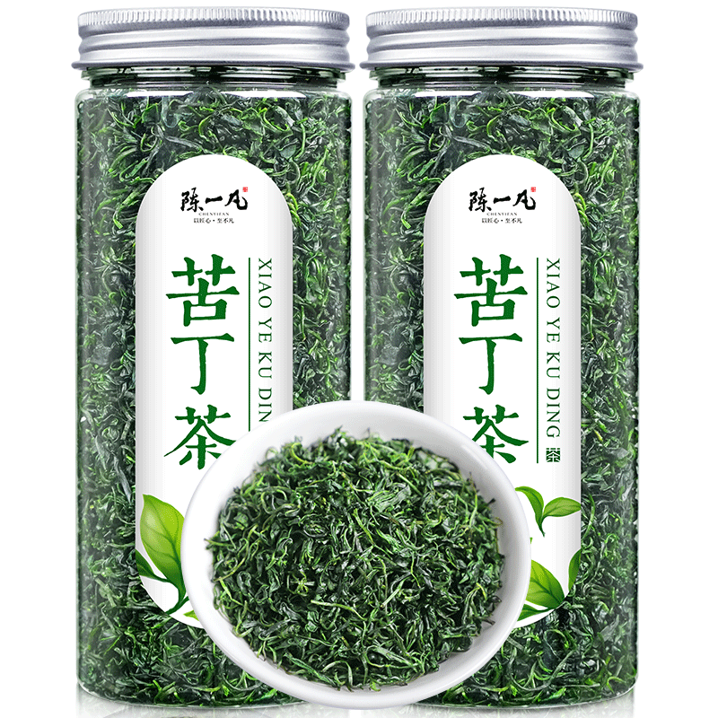 陈一凡 苦丁茶 茶叶新茶小叶苦丁青山绿水峨眉山泡水喝的蒲公英茶 买11【苦丁茶*2罐】店长推荐