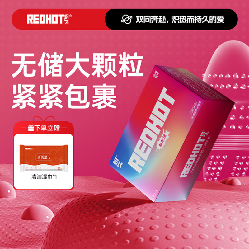 炽久无储大颗粒避孕套超薄带刺狼牙套旋排玻尿酸安全套螺纹高潮成人 【情趣颗粒】跳跳糖10只